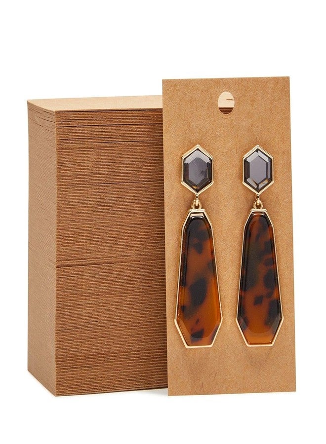 Festiko Paperboard Earring Cards - Retail-Ready Jewelry Display - Secure Stud & Dangle Earring Display Cards - Eco-Friendly Jewelry Packaging - 3.5 x 2 in (100) - Image 1